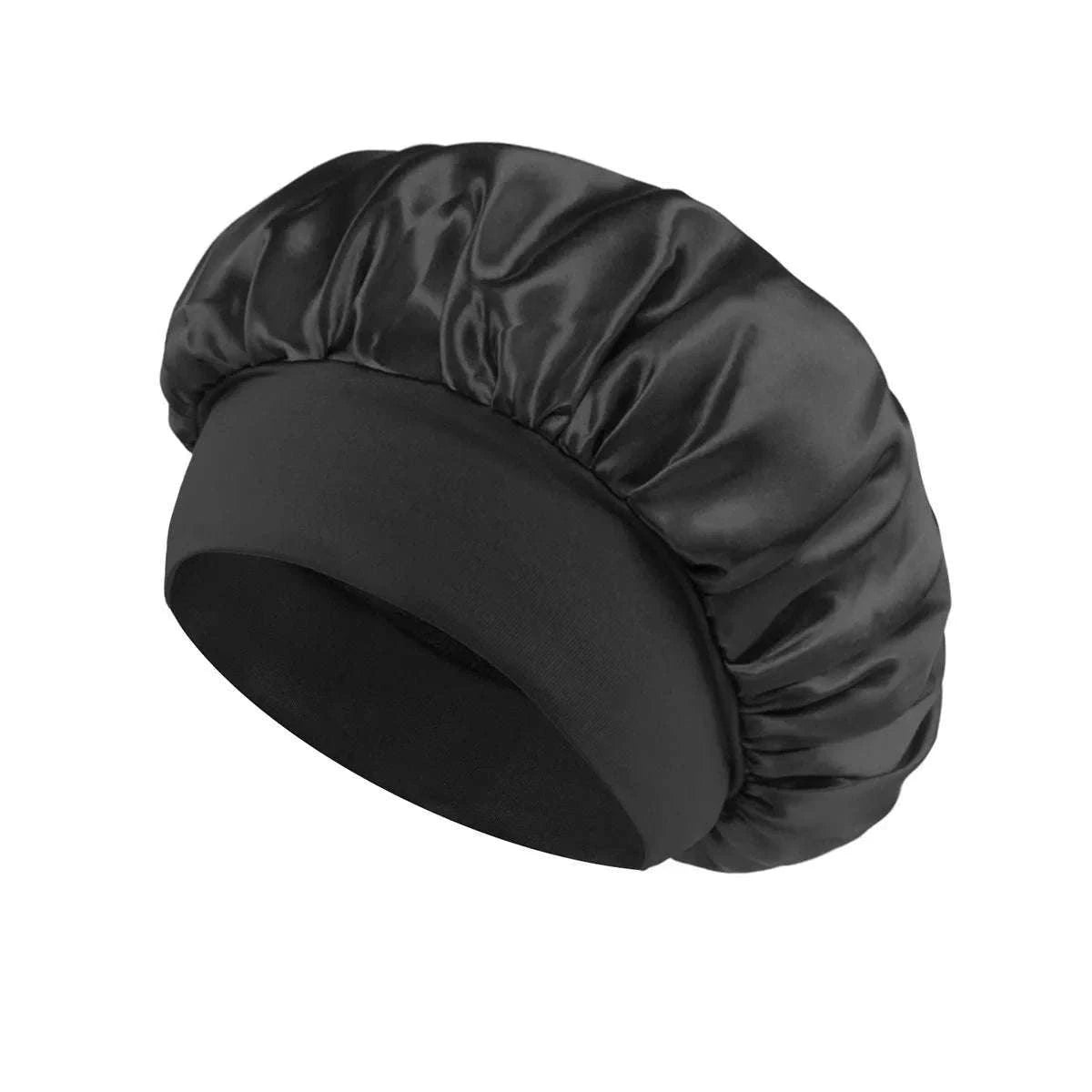 Silk Hair Bonnet for Sleeping with Soft Satin Feel-(2)-Purple