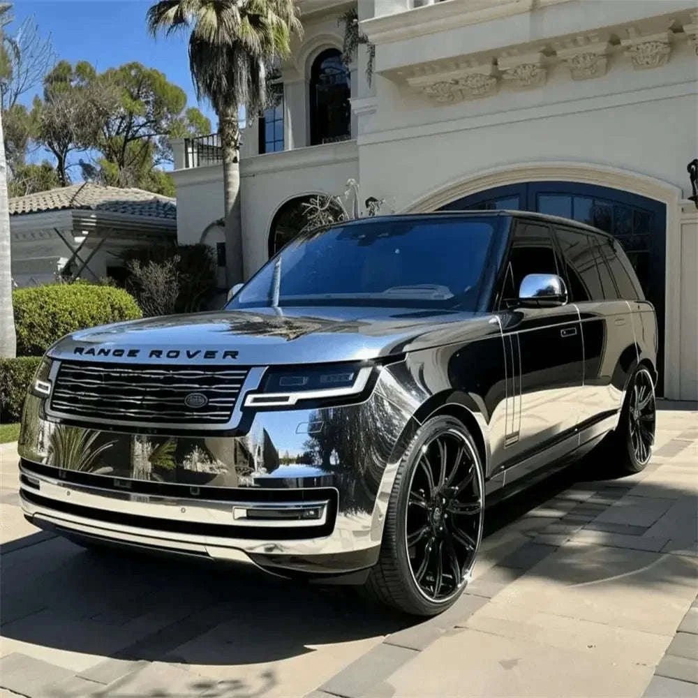 Silver Chrome Vinyl Wrap for Vehicles, Motorcycles and Bicycles-20X152 CM / China Mainland