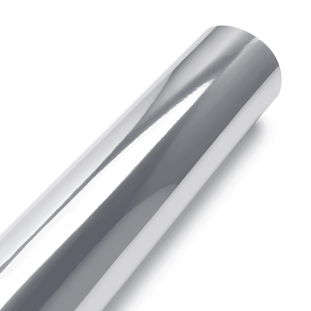 Silver Chrome Vinyl Wrap for Vehicles, Motorcycles and Bicycles-20X152 CM / China Mainland