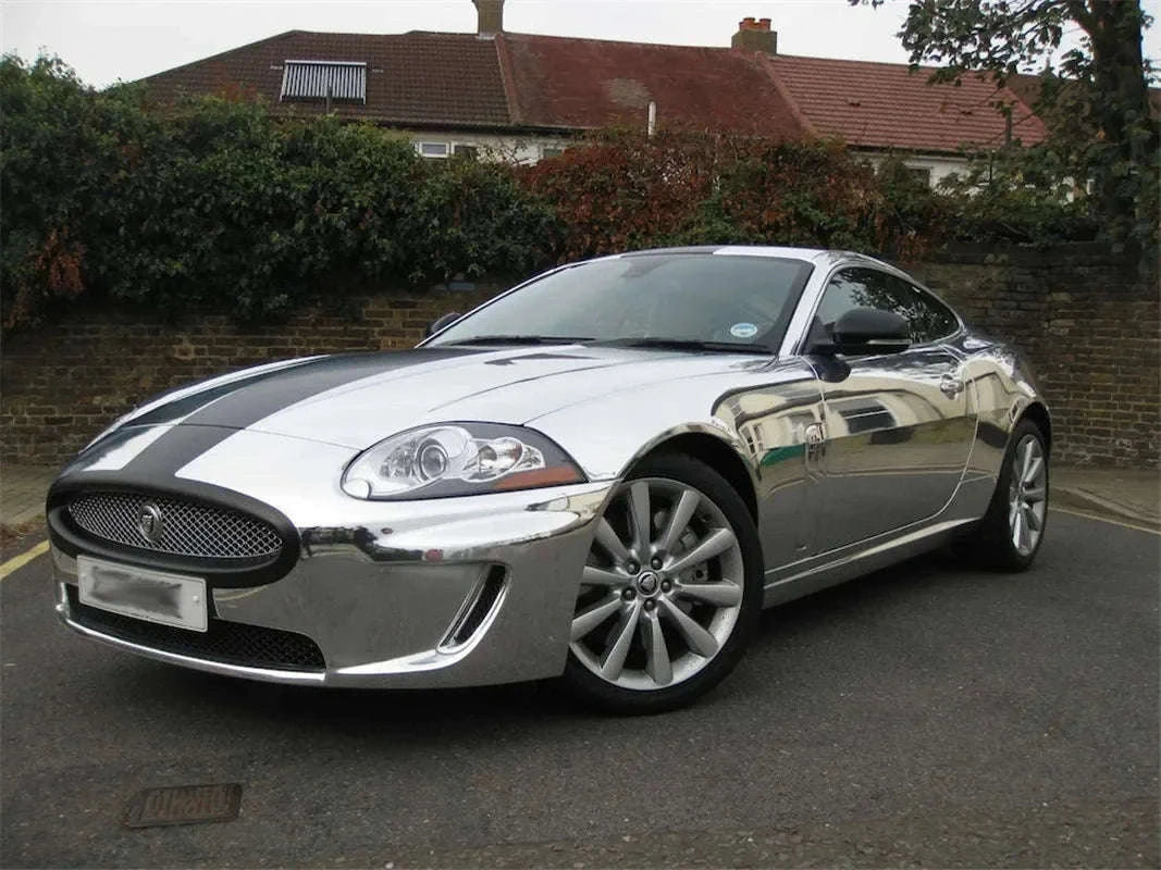 Silver Chrome Vinyl Wrap for Vehicles, Motorcycles and Bicycles-20X152 CM / China Mainland