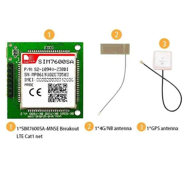SIM7600SA-MNSE LTE Cat1 4G Mini Core Board with GNSS-With GPS 4G antennas