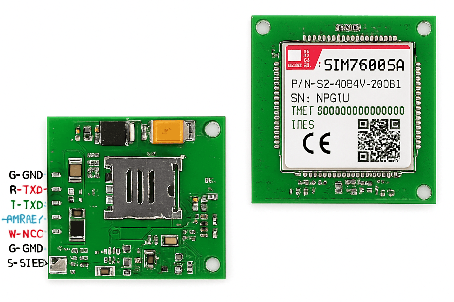SIM7600SA-MNSE LTE Cat1 4G Mini Core Board with GNSS-With GPS 4G antennas