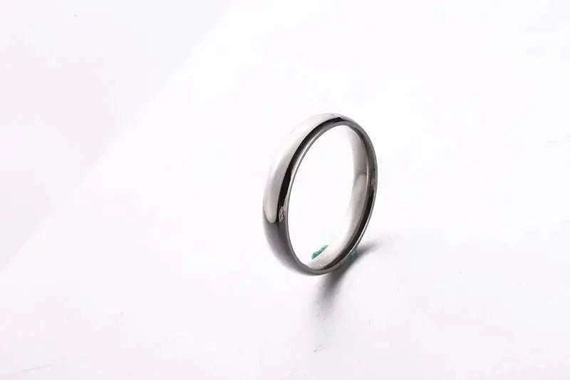 Simple 6mm Titanium Ring - Hypoallergenic Wedding Band-Rose Gold / 7