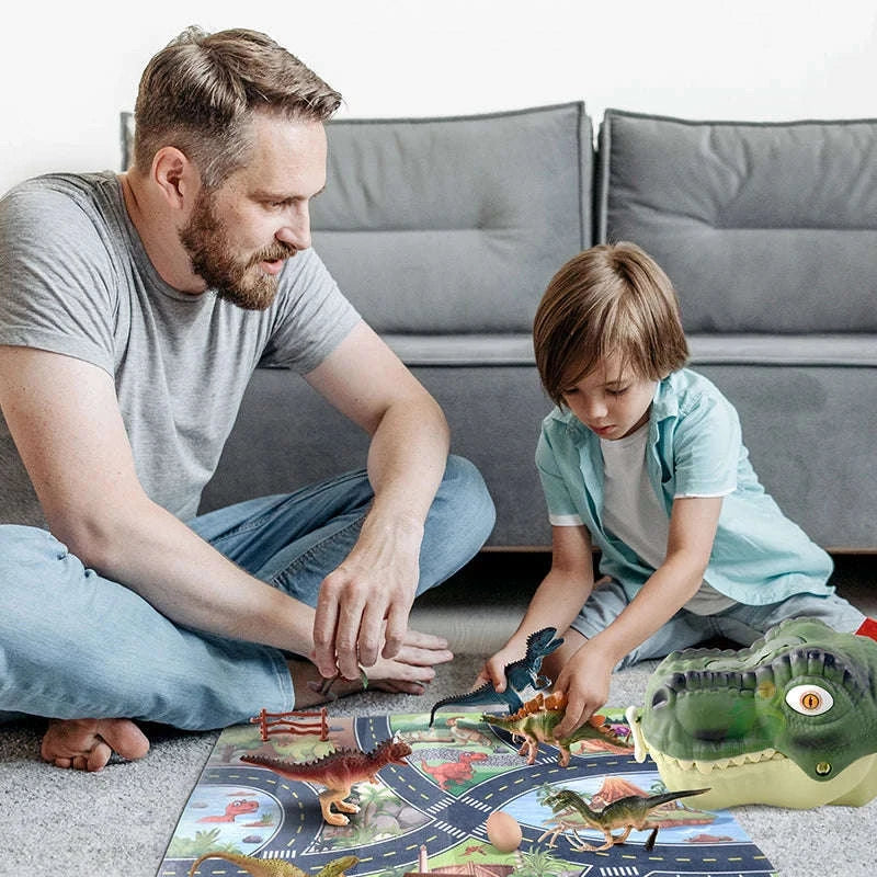 Simulation Dinosaur Toy Set for Kids-64PCS Set