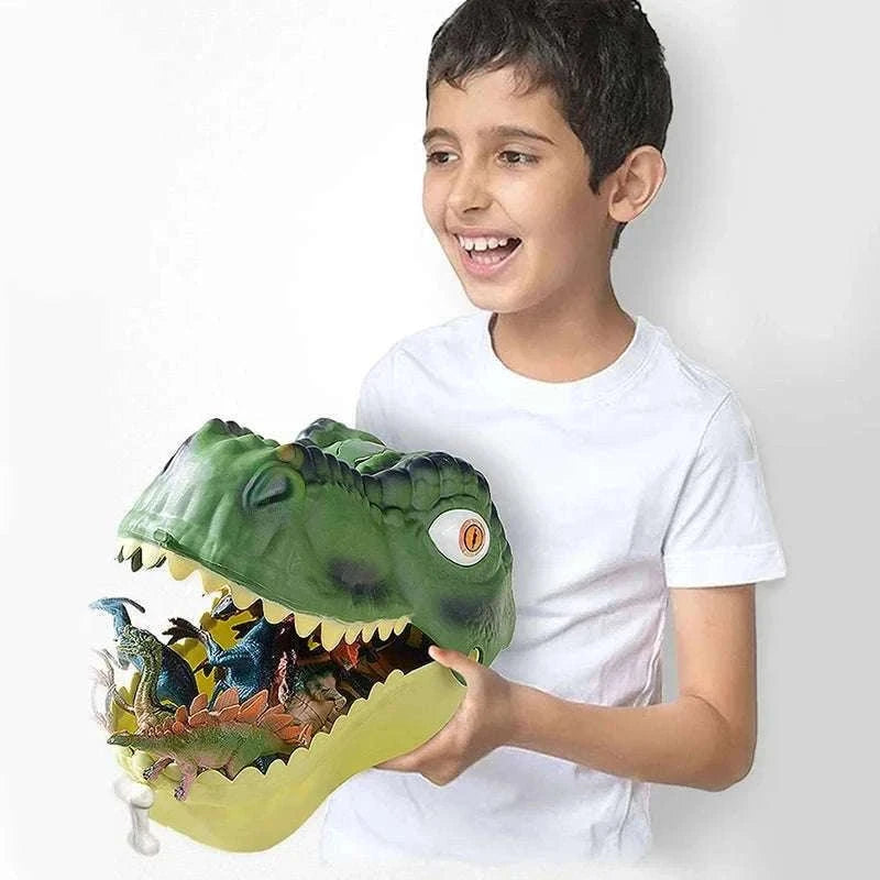 Simulation Dinosaur Toy Set for Kids with Storage Box-64PCS Set