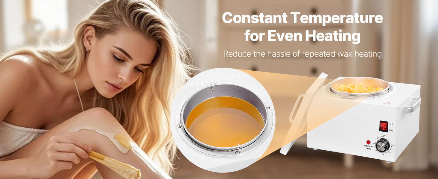 Single Wax Warmer 300W with 100 Wax Sticks-2500ml / United States