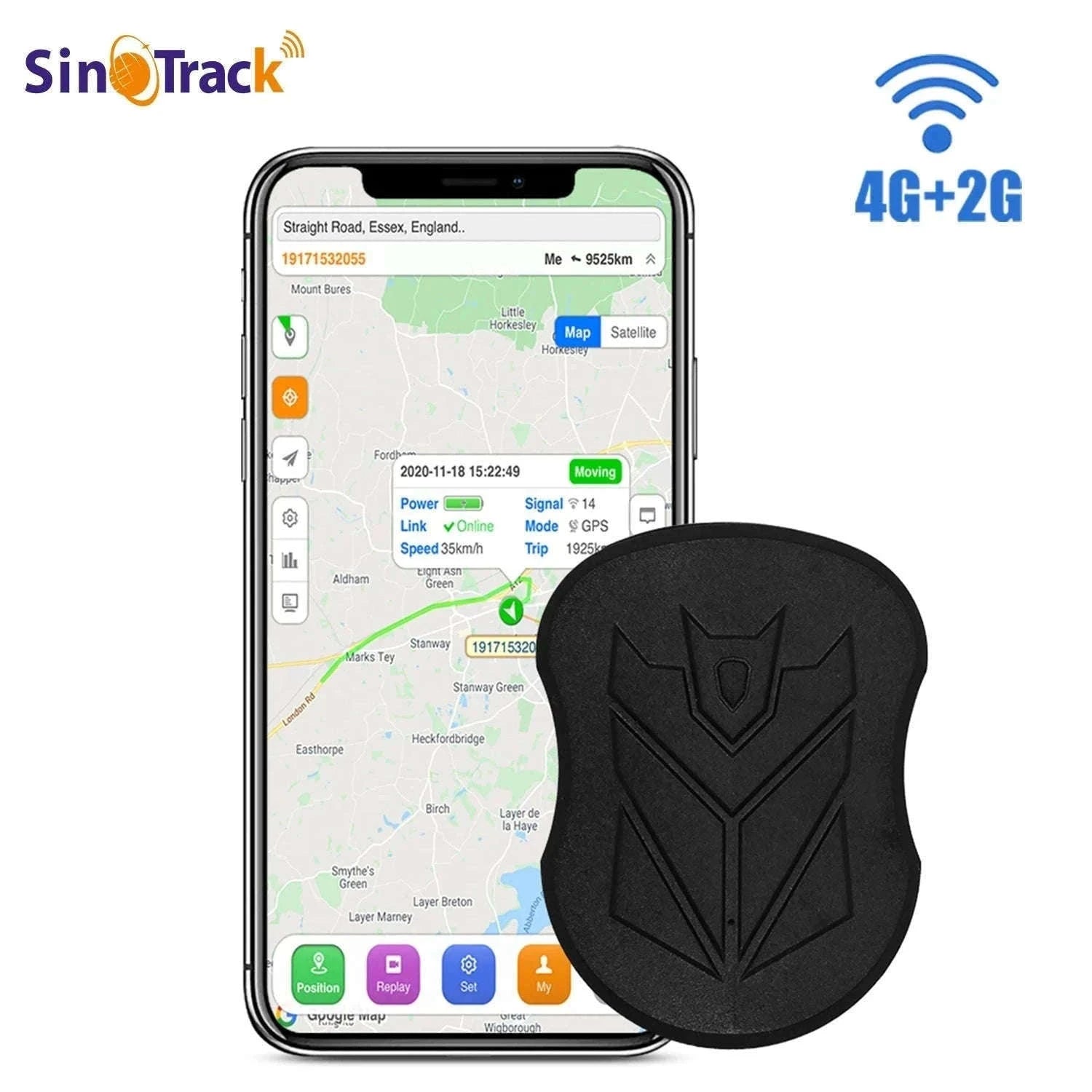 SinoTrack 4G GPS Tracker for Vehicles and Equipment-ST915 4G Device Only