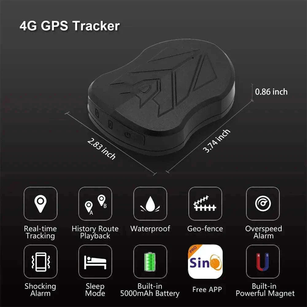 SinoTrack 4G GPS Tracker for Vehicles and Equipment-ST915 4G Device Only