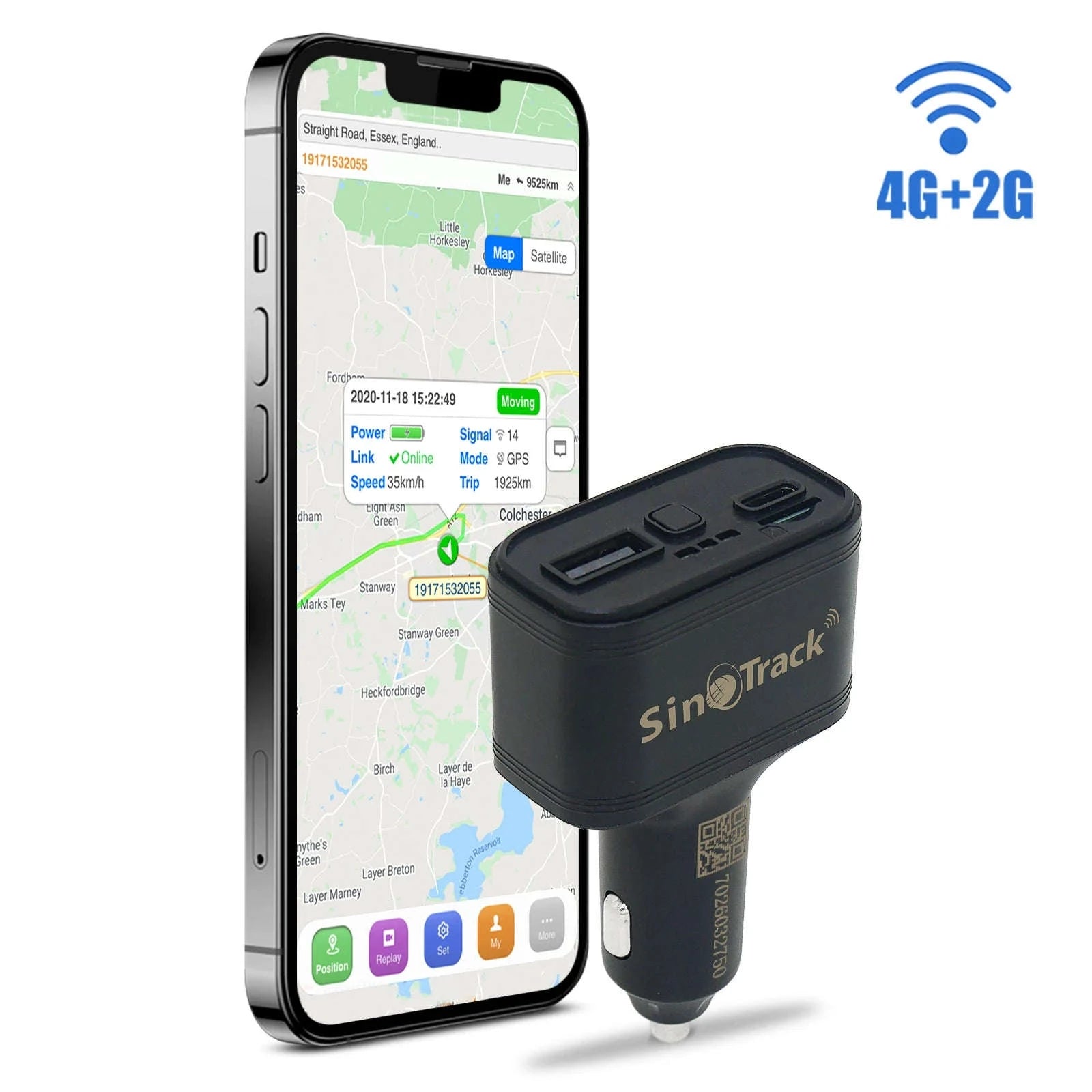SinoTrack 4G USB Car Cigarette Lighter GPS Tracker ST-909L Car Phone Charger with Free Online Tracking APP-909L-4G