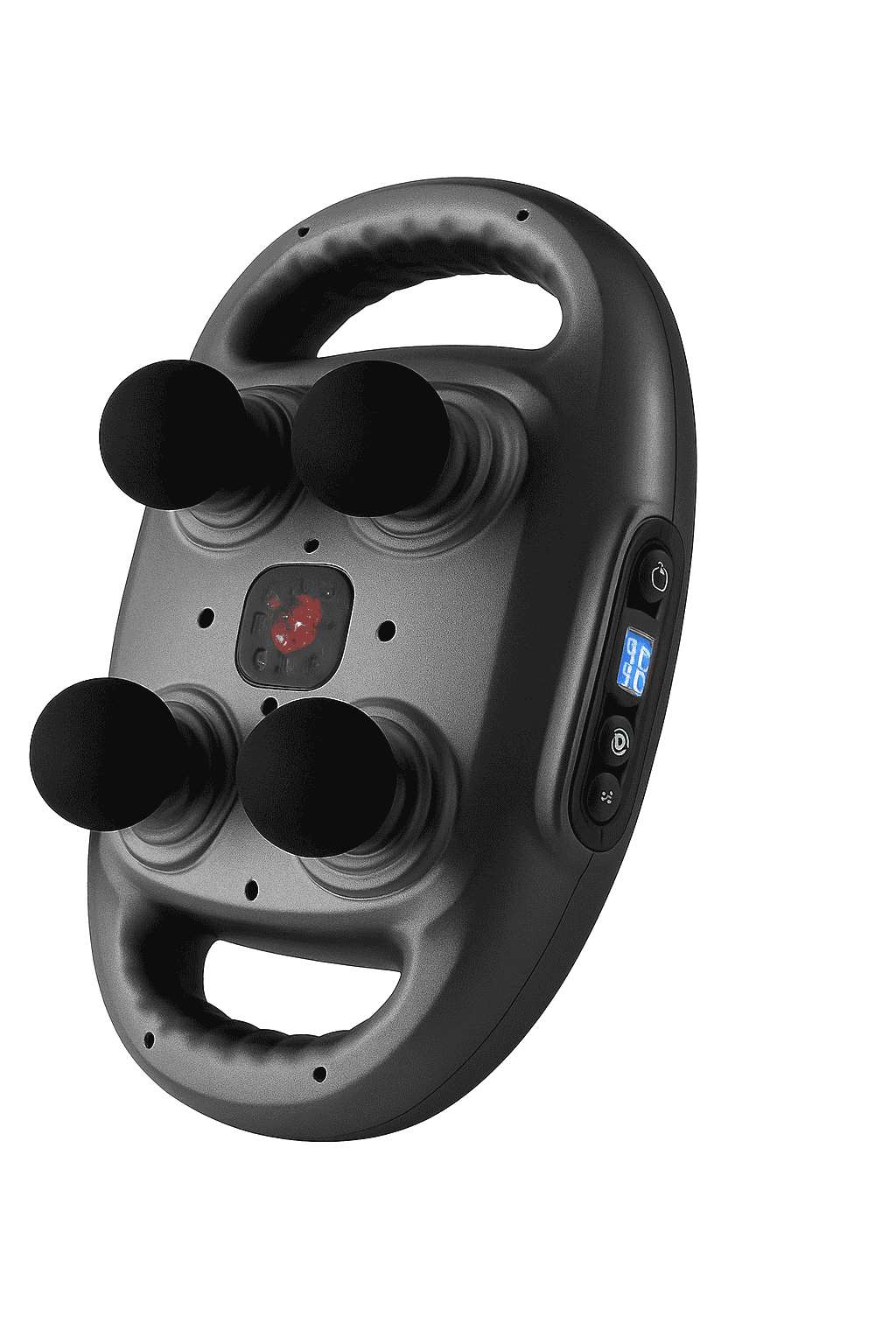 Six-Head Fascia Massage Gun for Deep Muscle Relief-Black