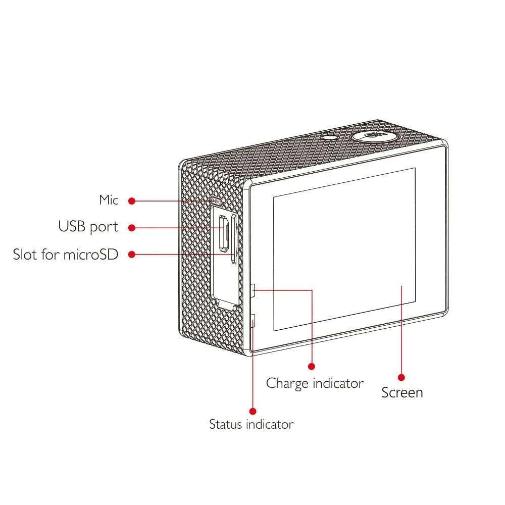 SJCAM SJ4000 Air 4K WiFi Action Camera 30M Waterproof Wide Angle-SJ4000 Air / Standard
