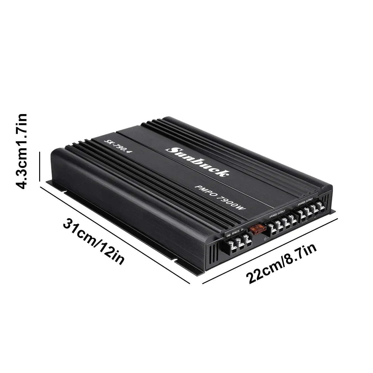 SK-790.4 4-Channel 12V Car Power Amplifier-Default Title