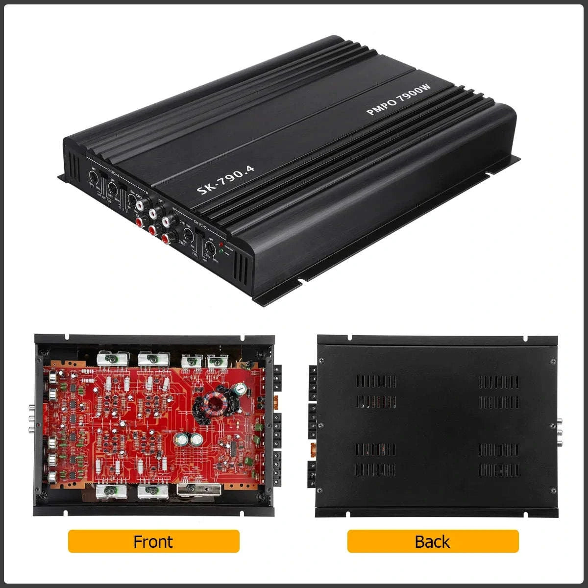 SK-790.4 4-Channel 12V Car Power Amplifier-Default Title