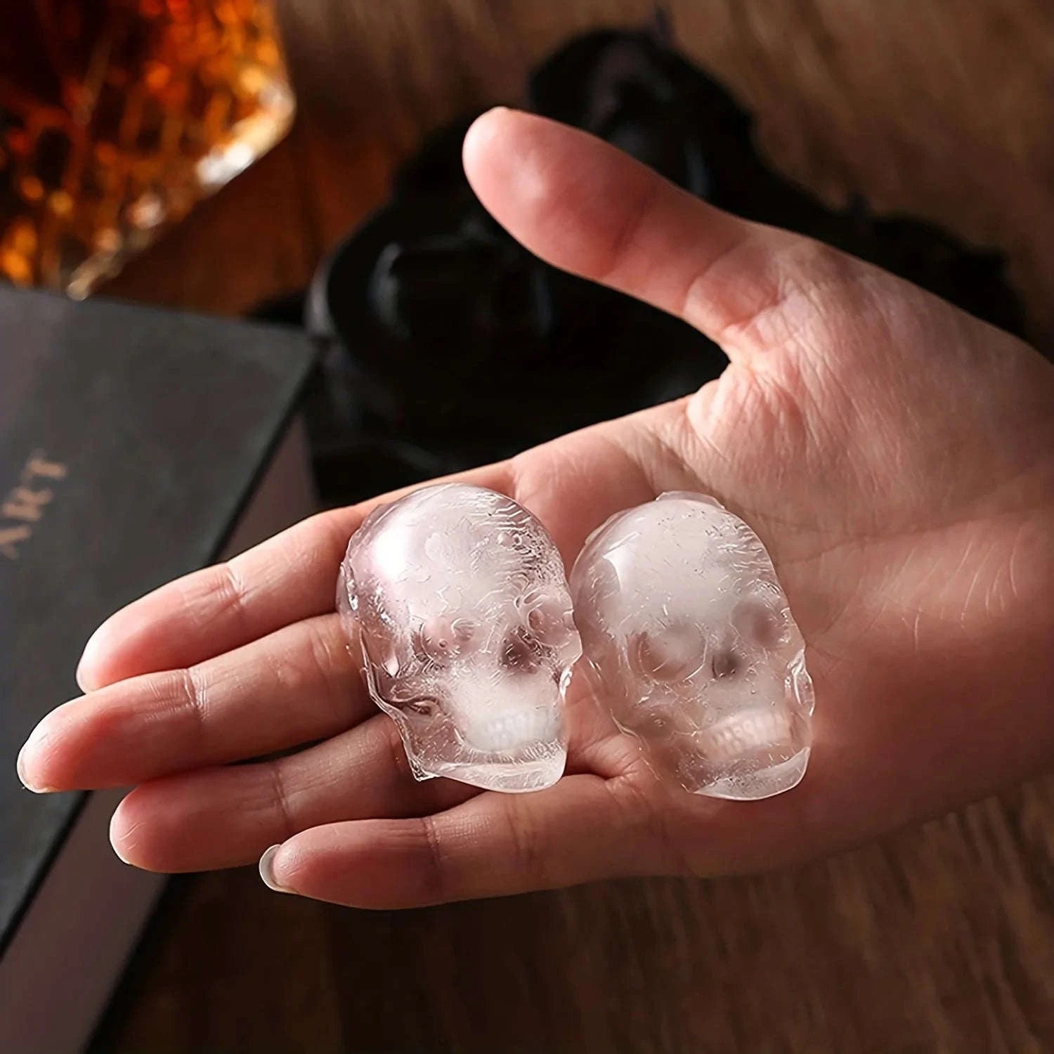 Skull Ice Ball Mold – 3D Silicone Ice Cube Tray-10 grid