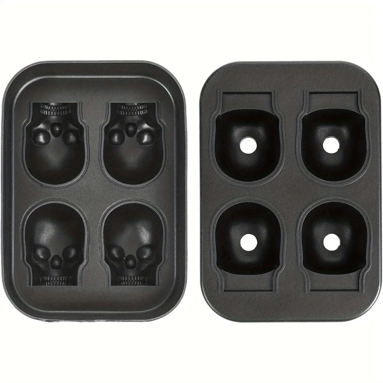 Skull Ice Ball Mold – 3D Silicone Ice Cube Tray-10 grid