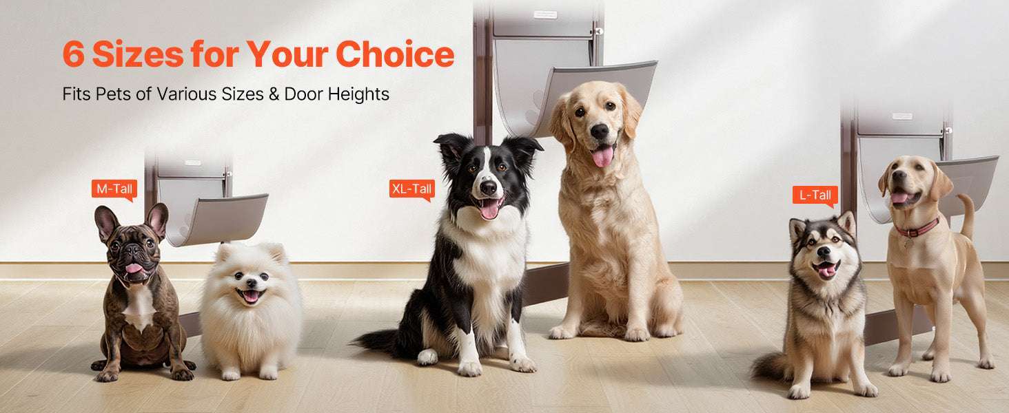 Sliding Glass Dog Door with Lock – Adjustable Aluminum Pet Panel-75 to 81in L / United States