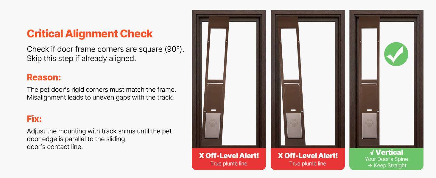 Sliding Glass Dog Door with Lock – Adjustable Aluminum Pet Panel-75 to 81in L / United States