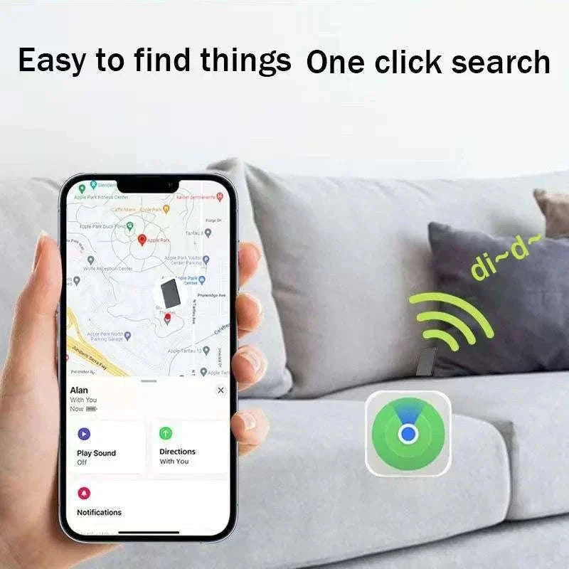 Slim Bluetooth Wallet Tracker Card for Apple Find My-1Pcs Apple Blue