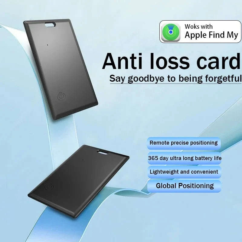 Slim Bluetooth Wallet Tracker Card for Apple Find My-1Pcs Apple Blue