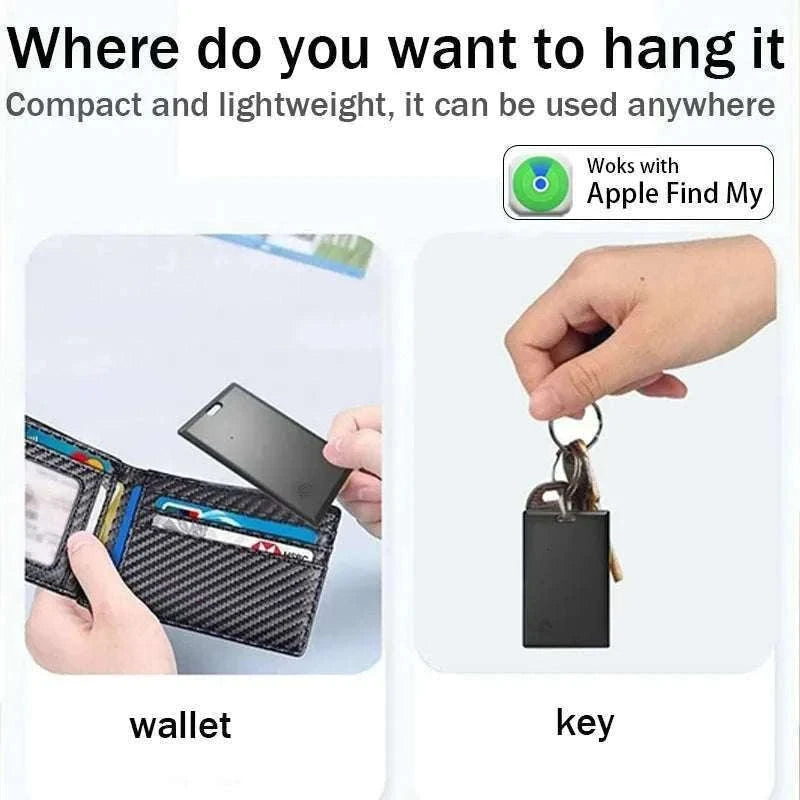 Slim Bluetooth Wallet Tracker Card for Apple Find My-1Pcs Apple Blue