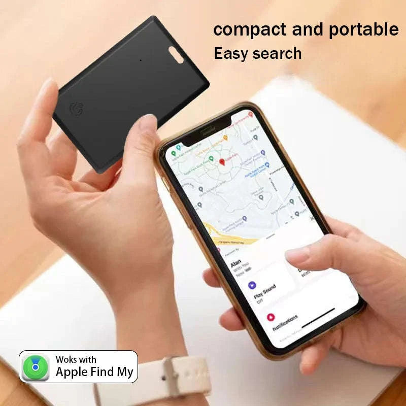 Slim Bluetooth Wallet Tracker Card for Apple Find My-1Pcs Apple Blue