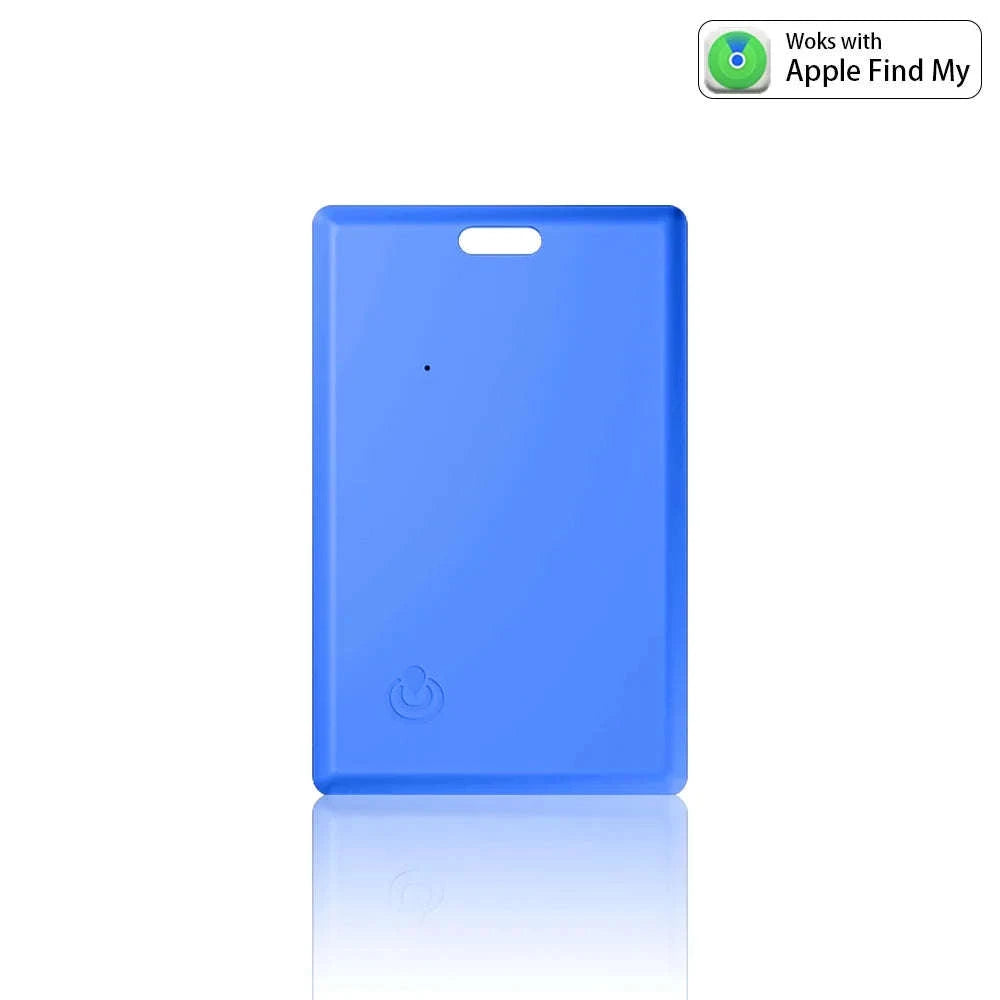 Slim Bluetooth Wallet Tracker Card for Apple Find My-1Pcs Apple Blue