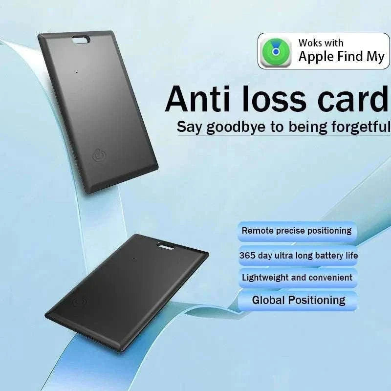Slim Bluetooth Wallet Tracker Card for Apple Find My-1Pcs Apple Blue