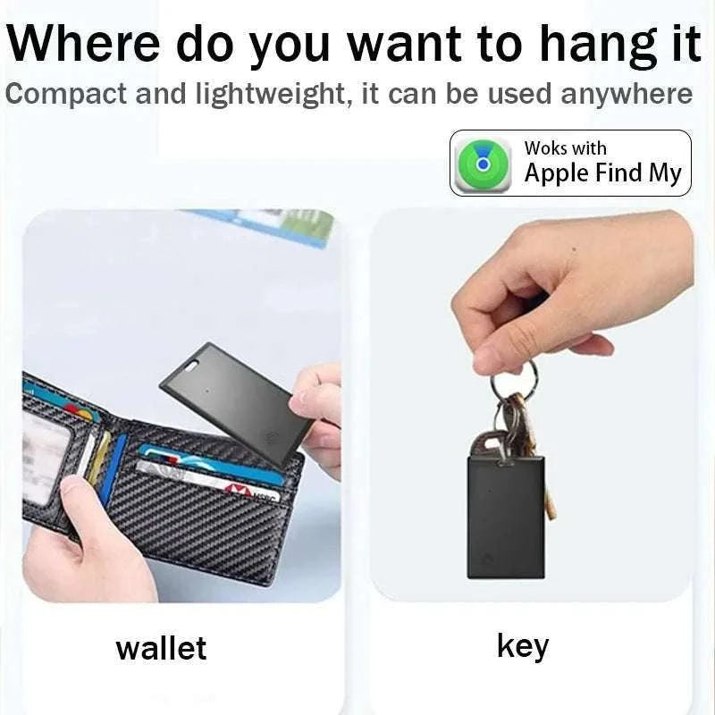 Slim Bluetooth Wallet Tracker Card for Apple Find My-