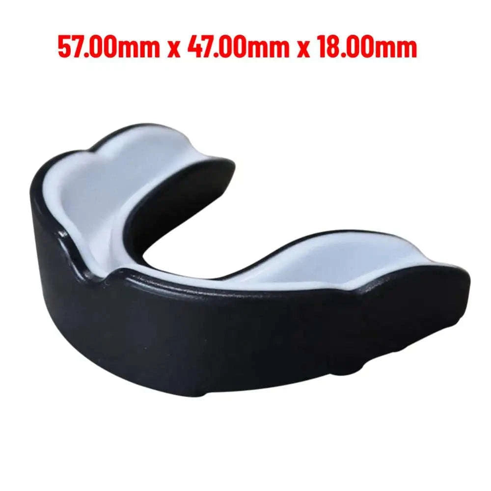 Slim Fit Sports Mouth Guard for Boxing Football Hockey (1–4 Pack)-1X  Black white / China Mainland
