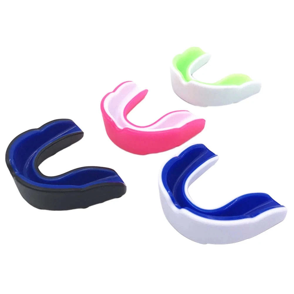 Slim Fit Sports Mouth Guard for Boxing Football Hockey (1–4 Pack)-1X  Black white / China Mainland