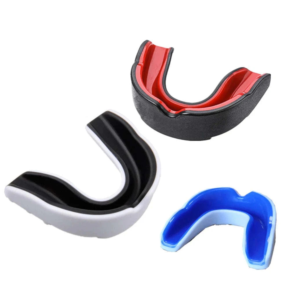 Slim Fit Sports Mouth Guard for Boxing Football Hockey (1–4 Pack)-1X  Black white / China Mainland