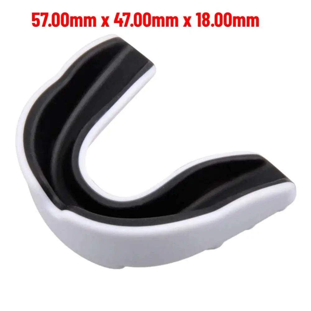 Slim Fit Sports Mouth Guard for Boxing Football Hockey (1–4 Pack)-1X  Black white / China Mainland