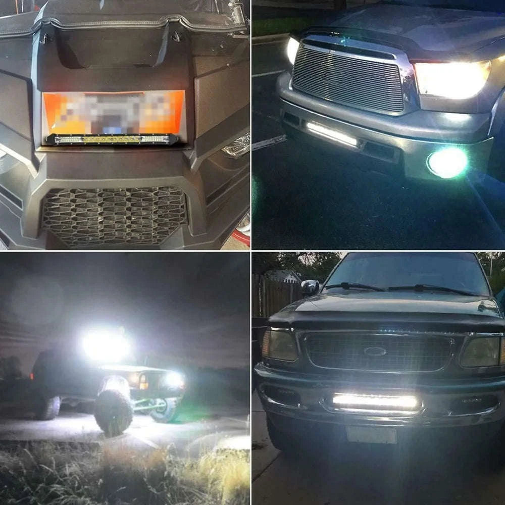 Slim Single Row LED Light Bar 12V 24V IP68 6000K-20inch led bar