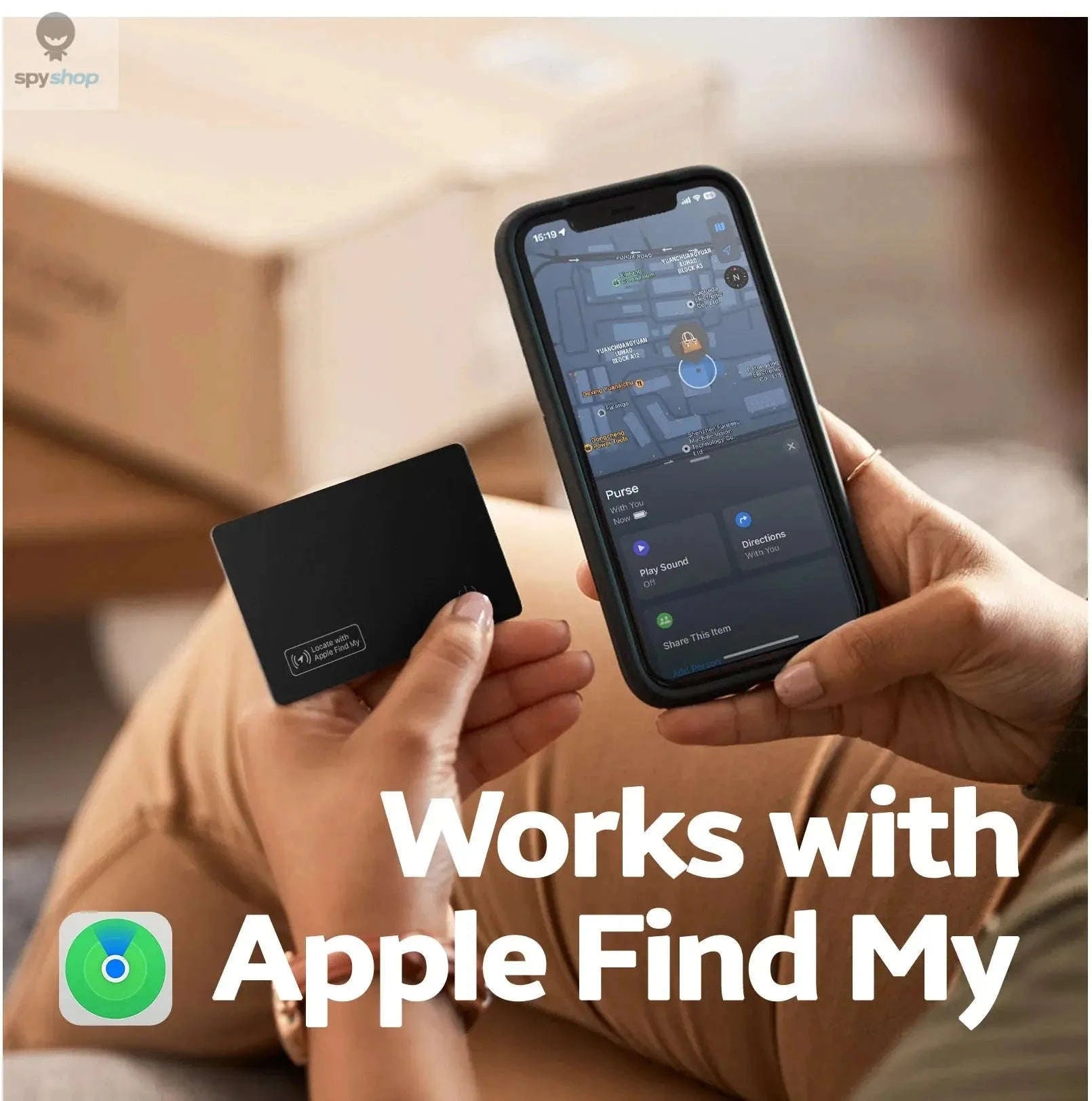 Slimmest Tracker Card – Ultra‑Thin Apple Find My Wallet Locator with Wireless Charging-Vingnut-Wireless