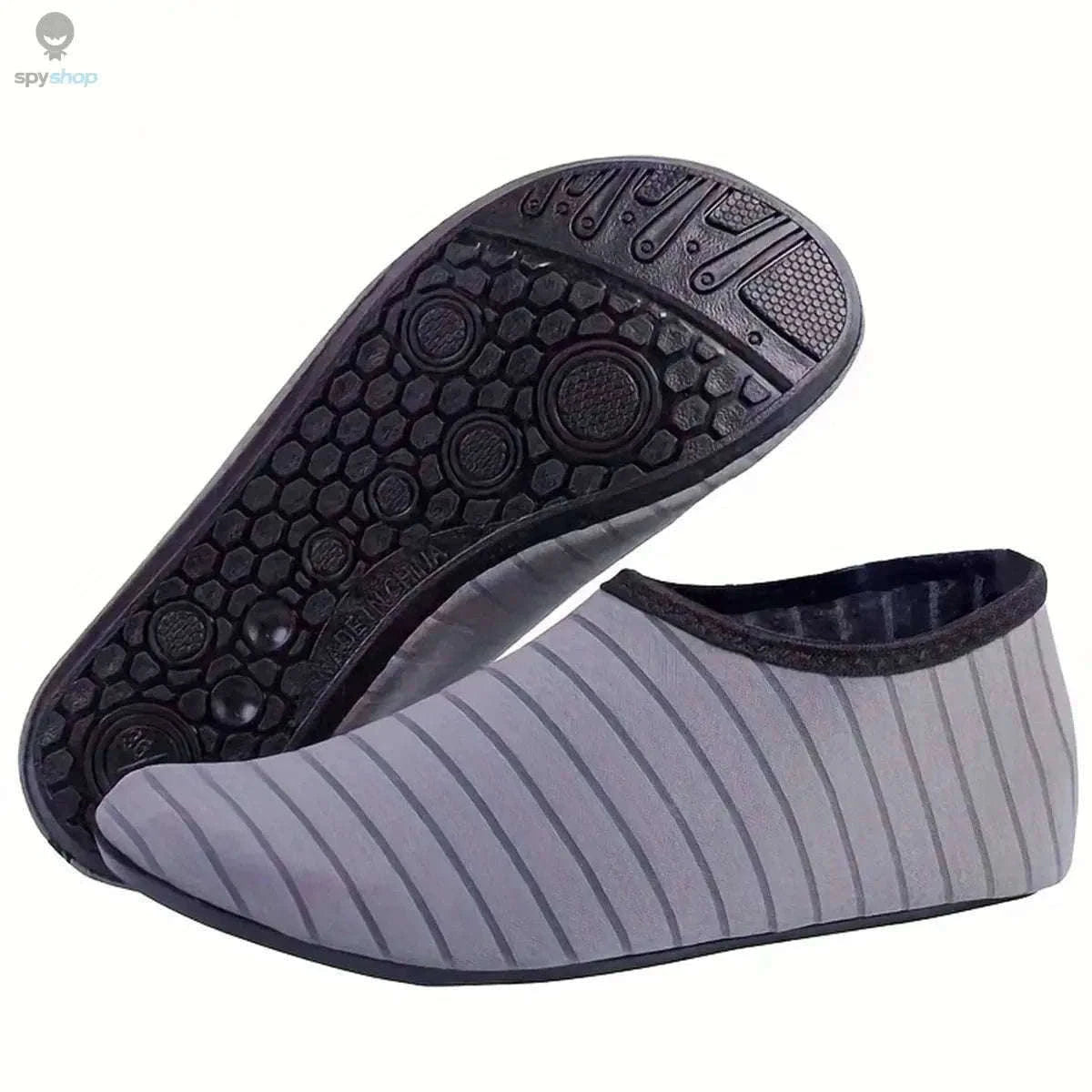 Slipproof Quick-Dry Water Shoes for Beach, Swim and Shore-Stripe Blue / 38-39