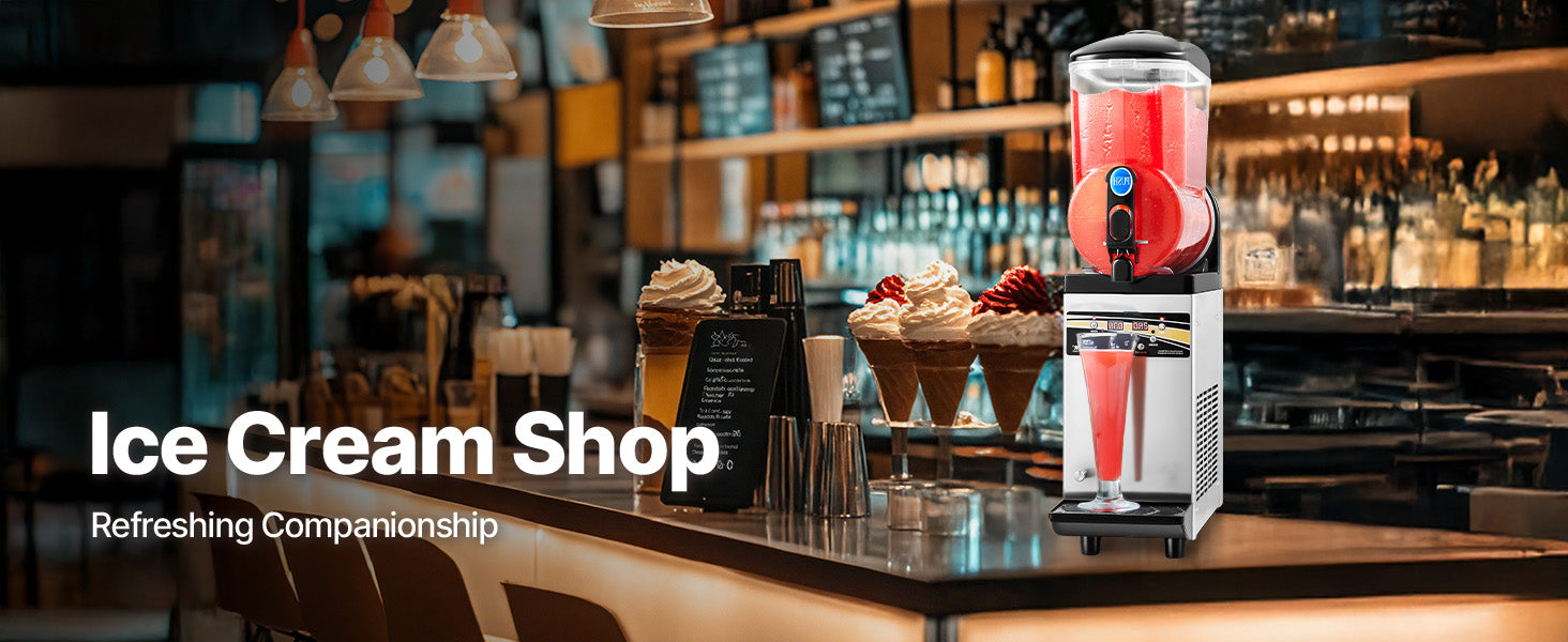 15L Commercial Slushy Machine Single Tank Frozen Drink Maker