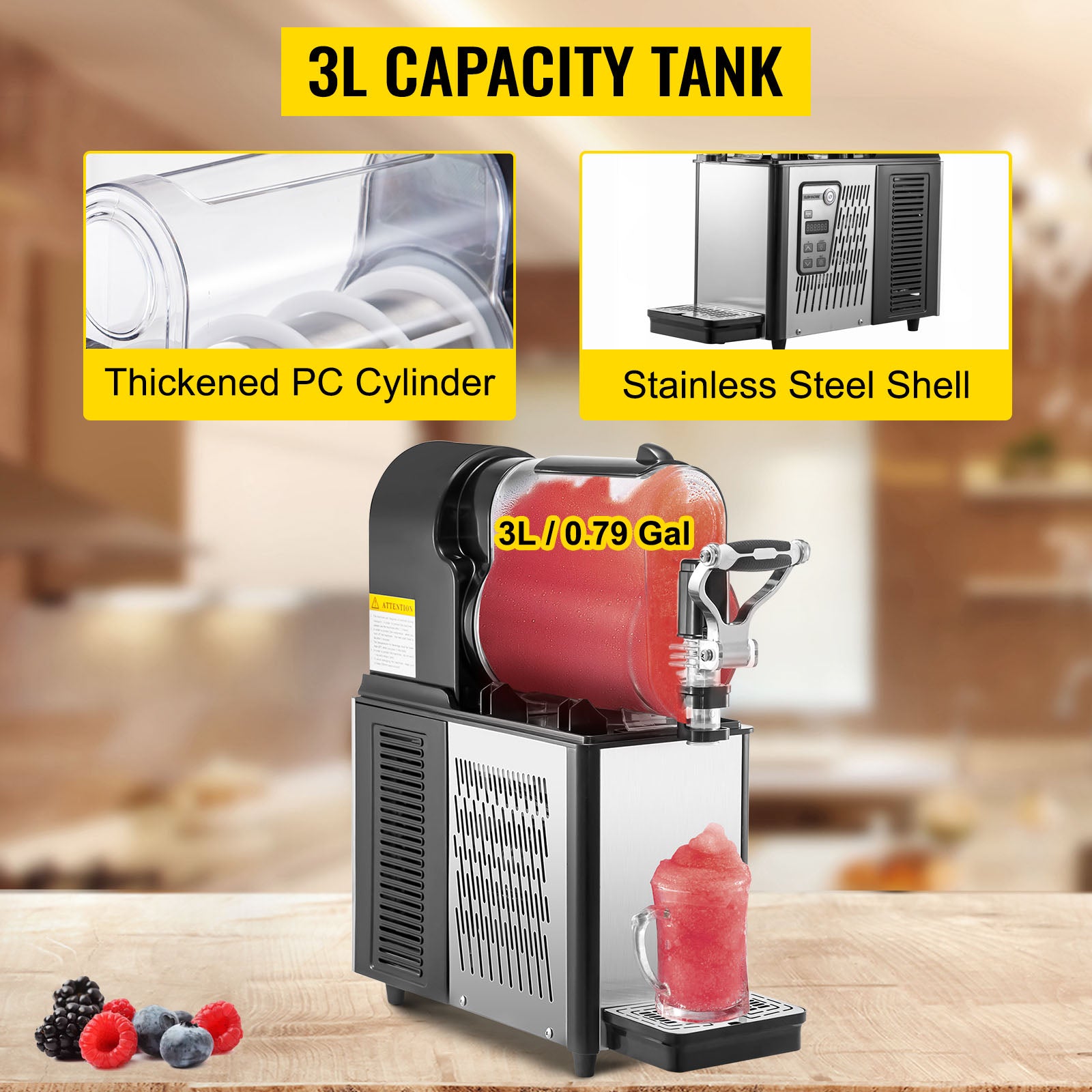 Commercial Slushie Machine 3L/6L Frozen Drink & Smoothie Maker