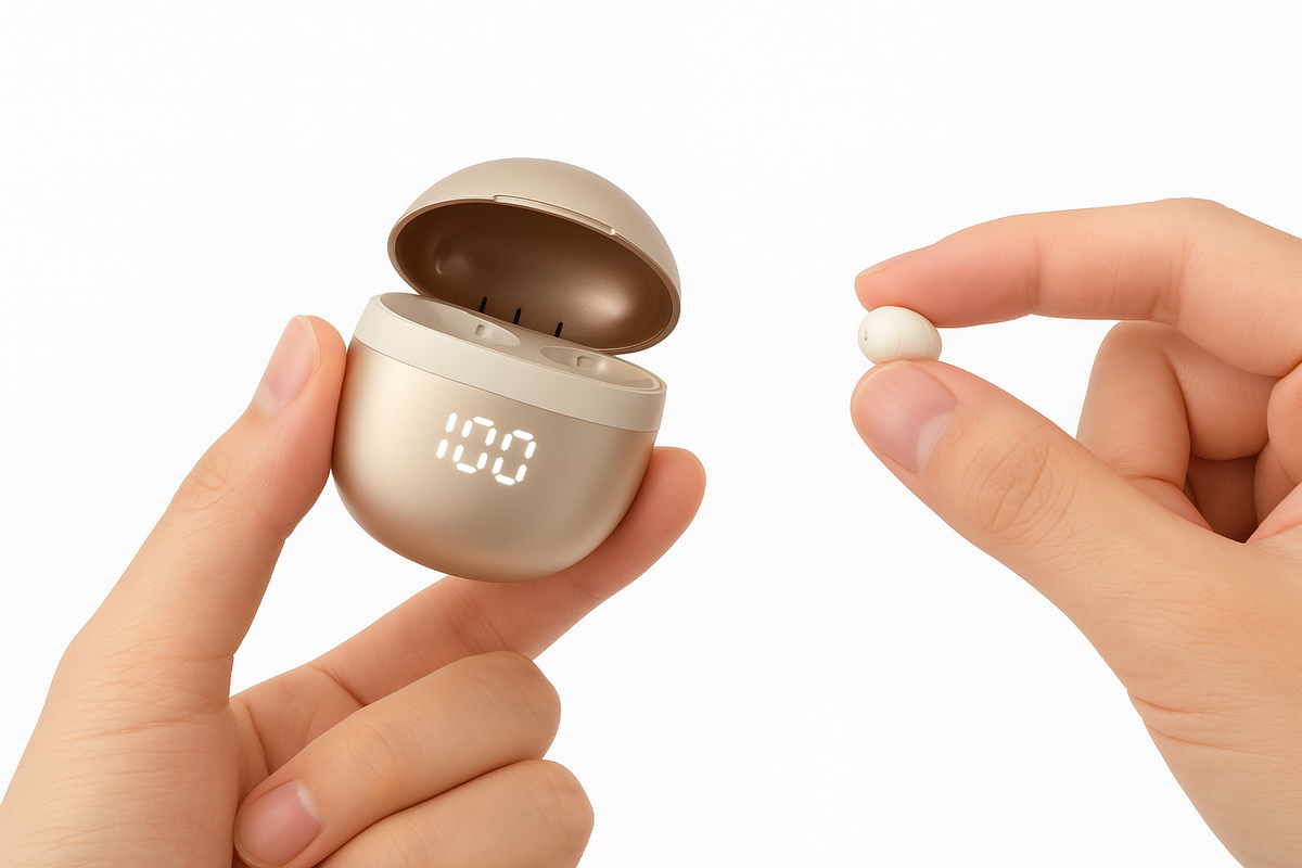 Small Wireless Bluetooth In-Ear Headphones for Sleep and Sports