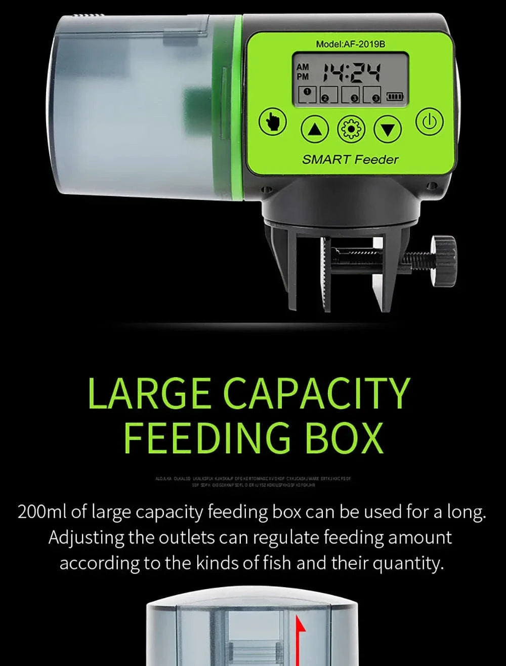 Smart Automatic Fish Feeder with Digital Timer-AF-2019B