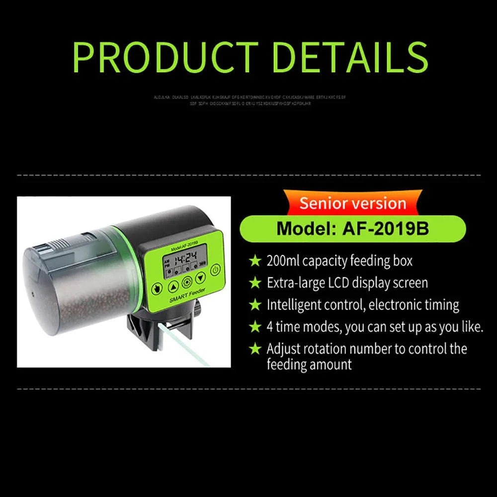Smart Automatic Fish Feeder with Digital Timer-AF-2019B