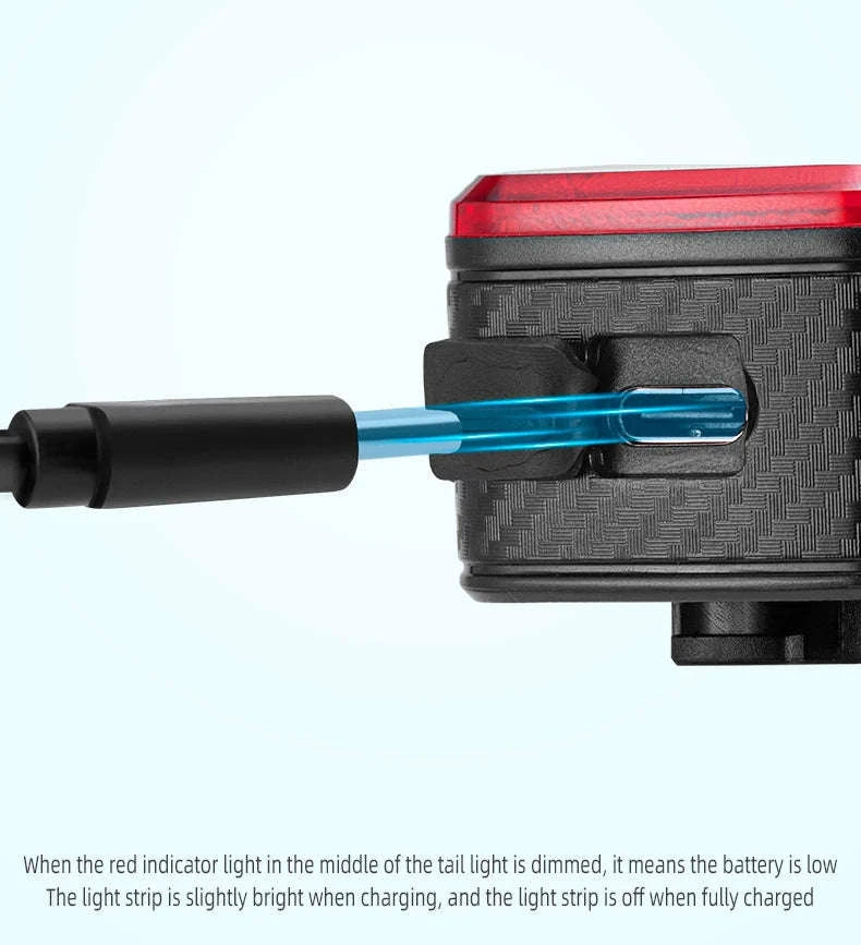 Smart Bicycle Brake Light with Auto Stop & USB-C Rechargeable-Q2