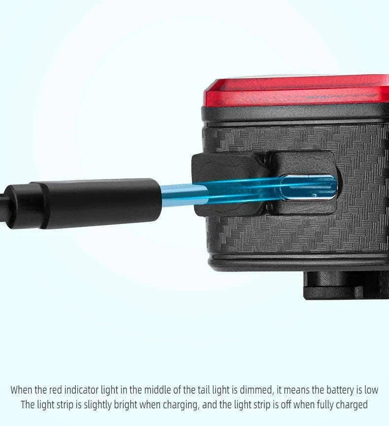 Smart Bicycle Brake Light with Auto Stop & USB-C Rechargeable-Q2