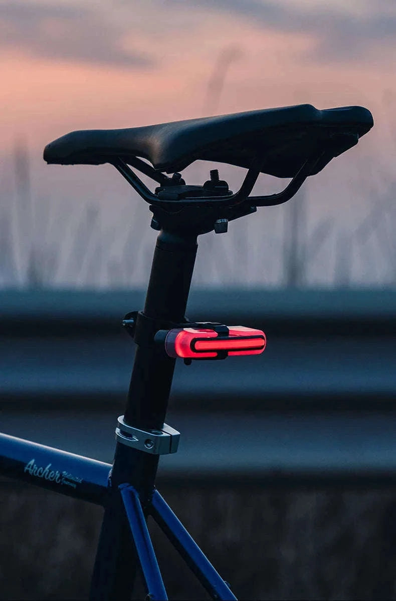 Smart Bicycle Tail Light with Brake Sensor, USB-C, IPX6 Waterproof-REX01