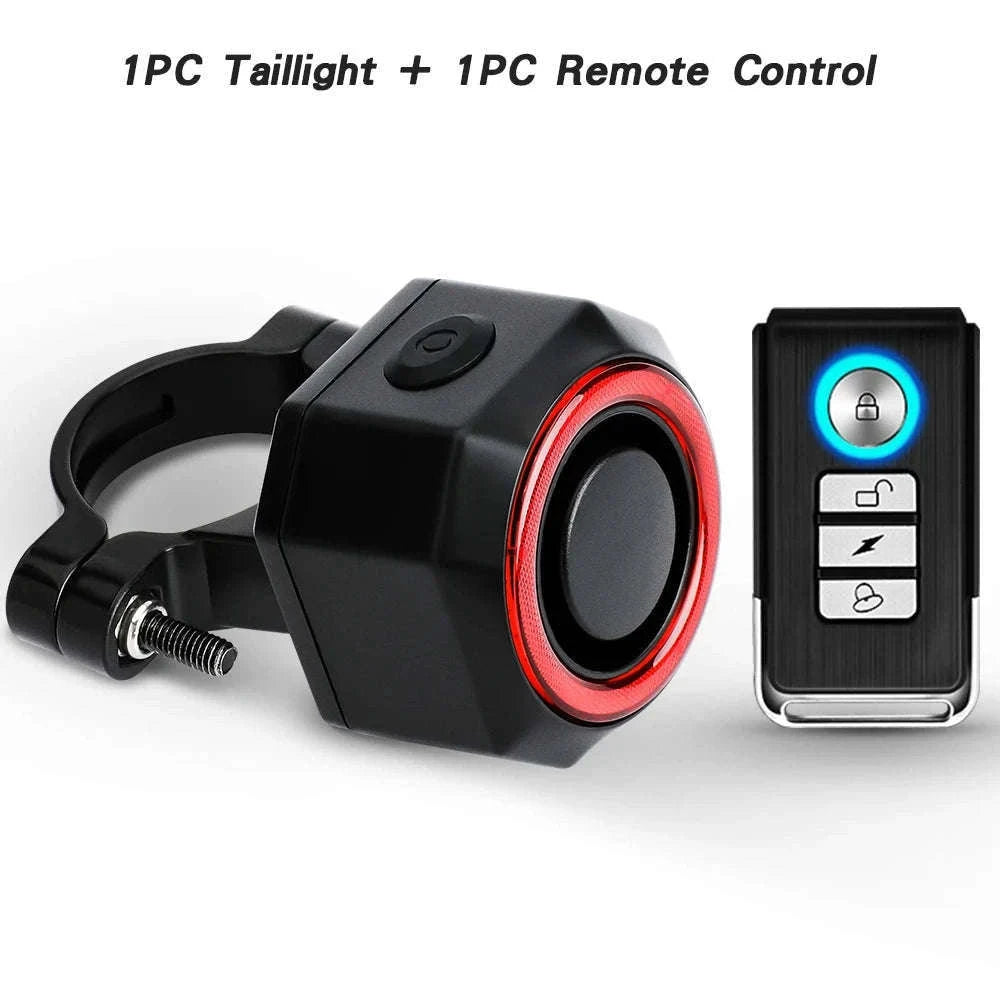 Smart Bike Light Alarm with Brake Sensing and Remote Security-A / spain