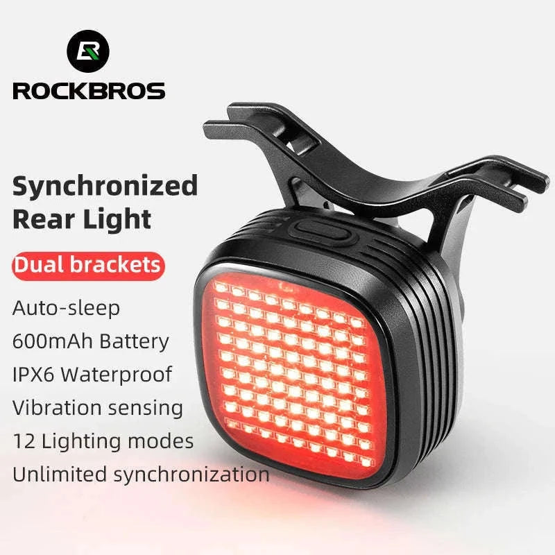 Smart Bike Rear Light with Brake Sensing & Sync Mode-smart R7