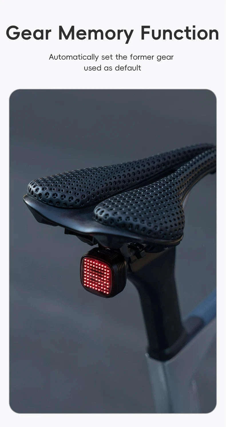 Smart Bike Rear Light with Brake Sensing & Sync Mode-smart R7