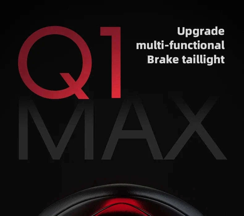Smart Bike Rear Light with Brake Sensor & 5 Modes USB-C-Q1MAX