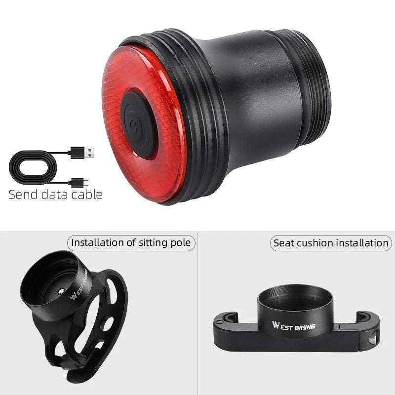 Smart Bike Tail Light with Auto Sensing for Safer Rides-0701367 A Style