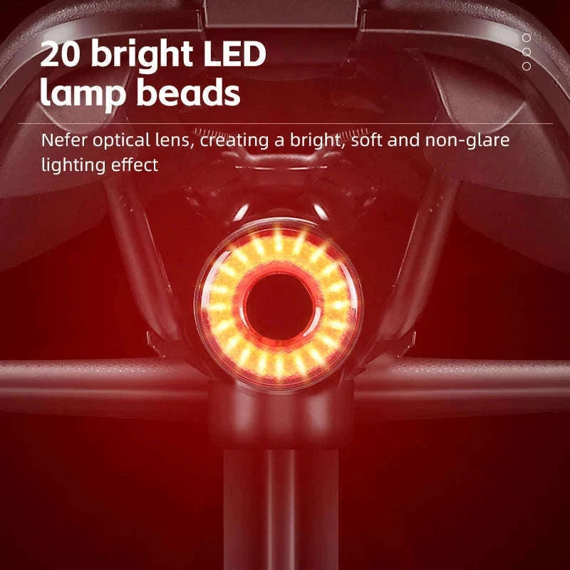 Smart Bike Tail Light with Auto Sensing for Safer Rides-0701367 A Style