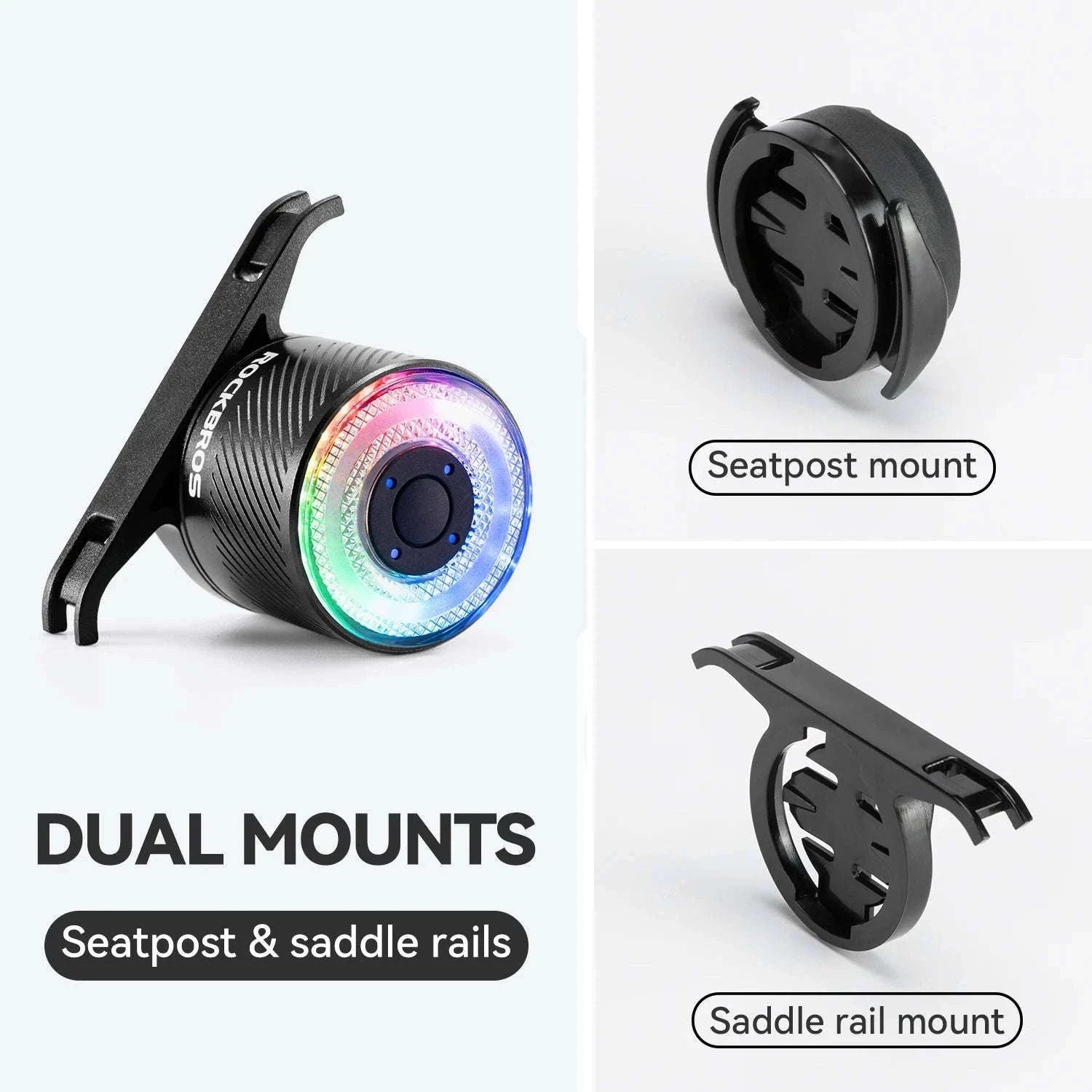 Smart Bike Tail Light with Brake Sensing & IPX6 Waterproof-Q1Ultra
